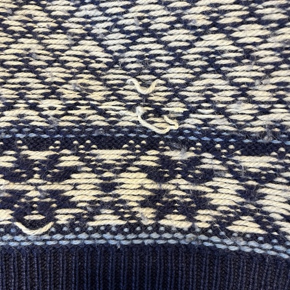 Vintage 80s NORDSTRIKK Norway Fair Isle Sweater Wool Preppy Cabincore Ski M - Picture 10 of 10